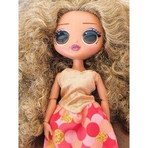 LOL Surprise OMG Series 3 DA Boss Queen 9.5" Doll Clothes Brown Long Curly Hair